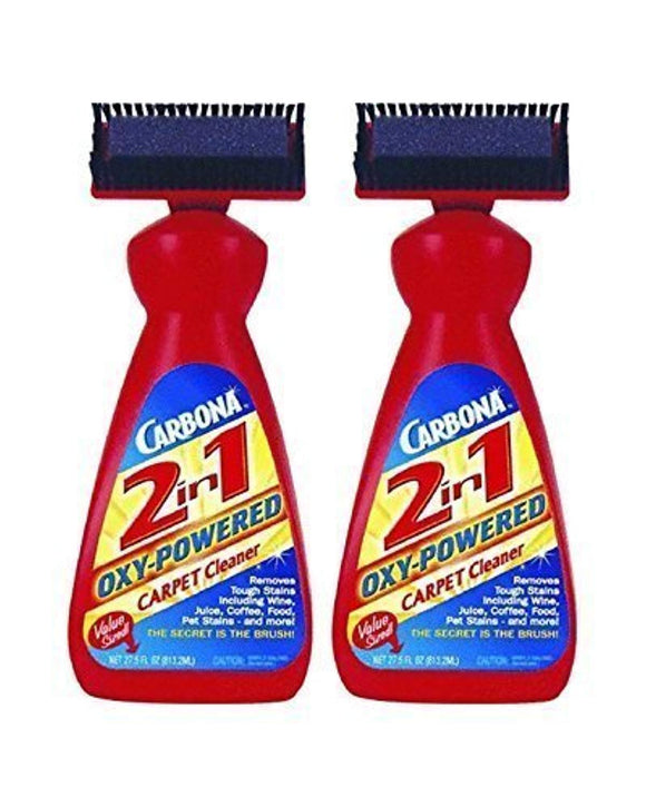 Carbona Oxy-Powered 2-in-1 Carpet Cleaner, 27.5 Ounces - Pack of 2